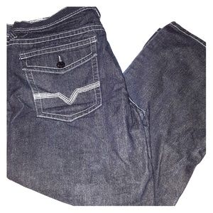 Mecca Mens Dark Grey/Black Jeans